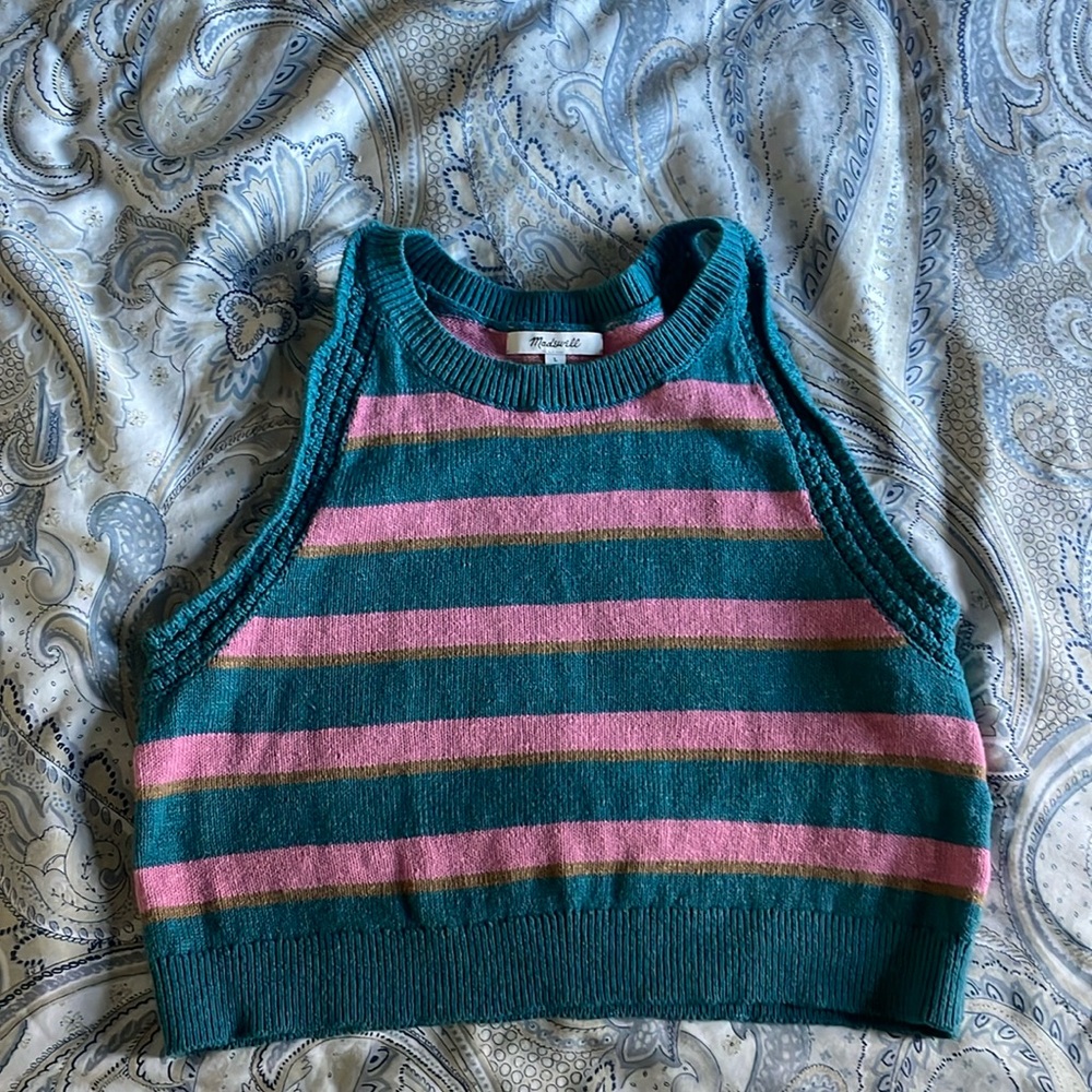 Madewell Knit Crop Top-Size Large